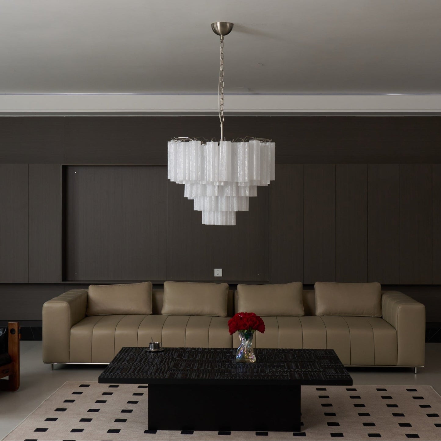Frosted Murano Cascade Chandelier - YIOSI
