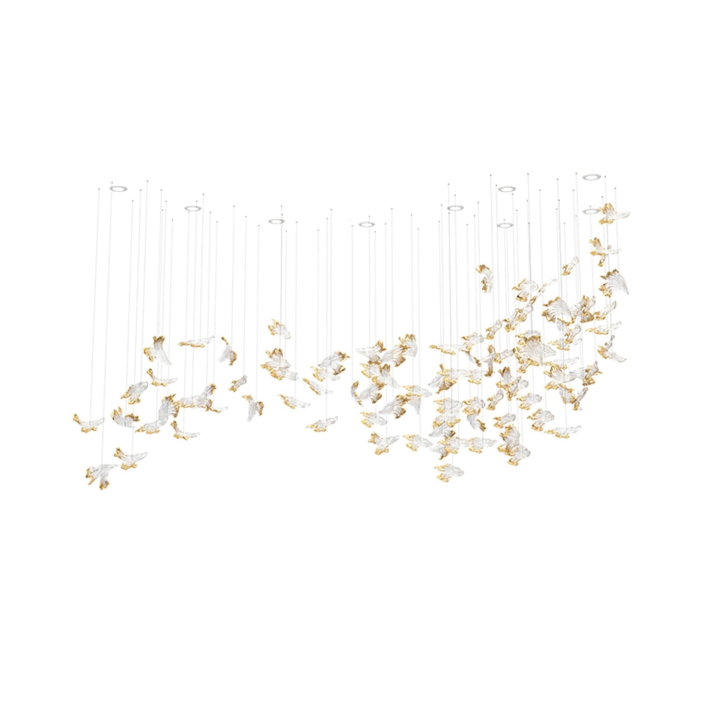 Frosted Petals Frozen Chandelier - YIOSI