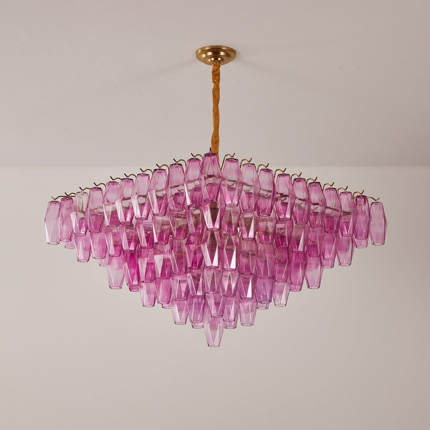 Fuchsia Prism Empire Chandelier - YIOSI
