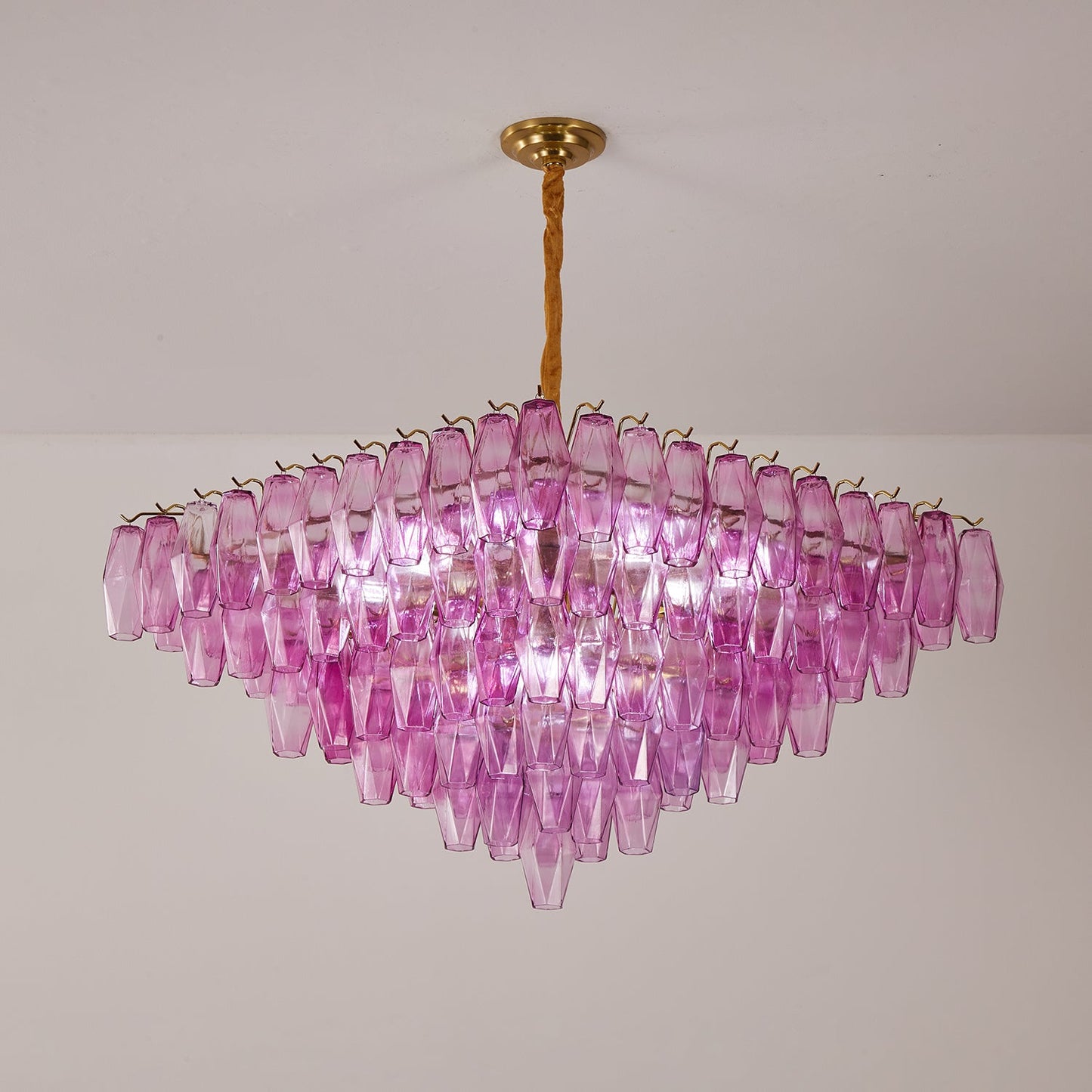 Fuchsia Prism Empire Chandelier - YIOSI