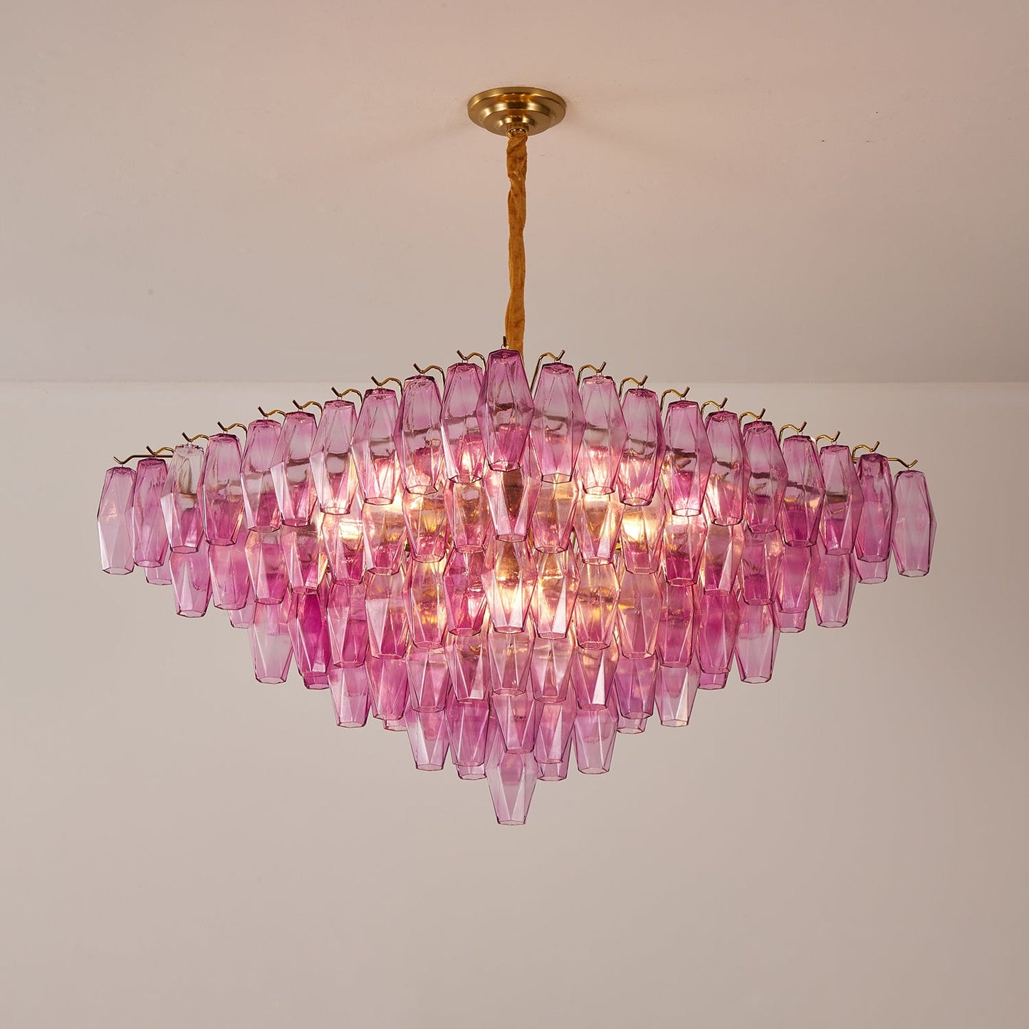Fuchsia Prism Empire Chandelier - YIOSI