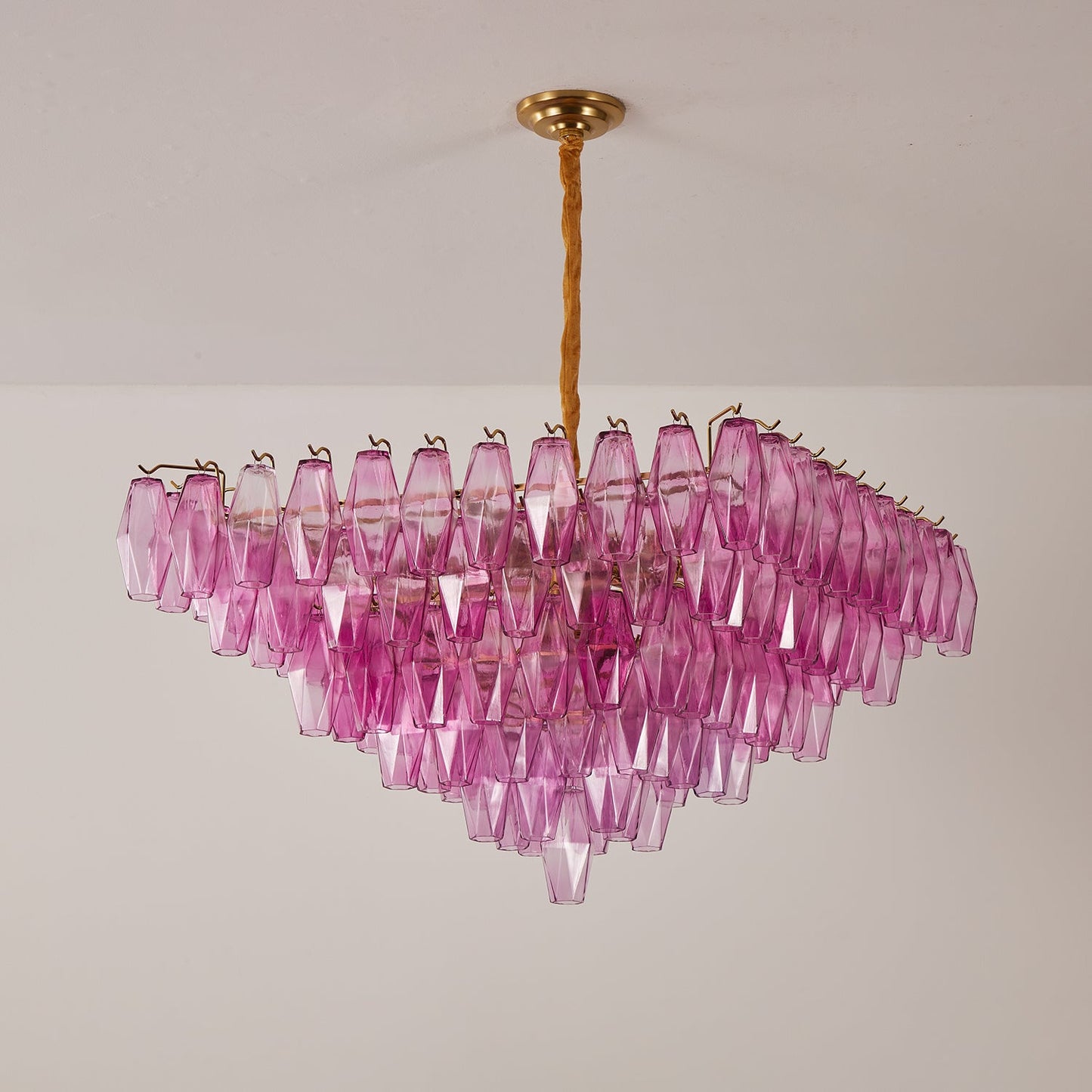 Fuchsia Prism Empire Chandelier - YIOSI