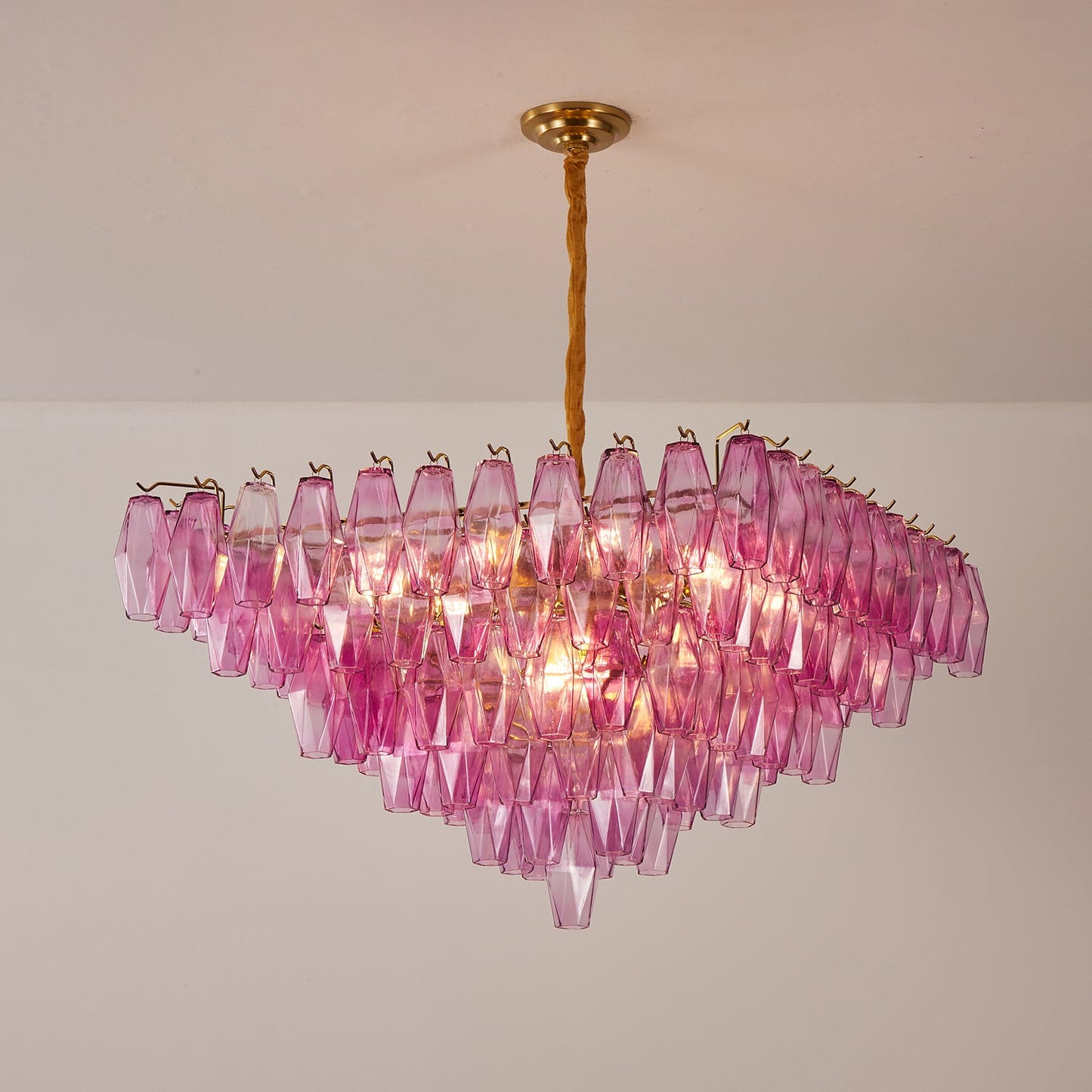 Fuchsia Prism Empire Chandelier - YIOSI