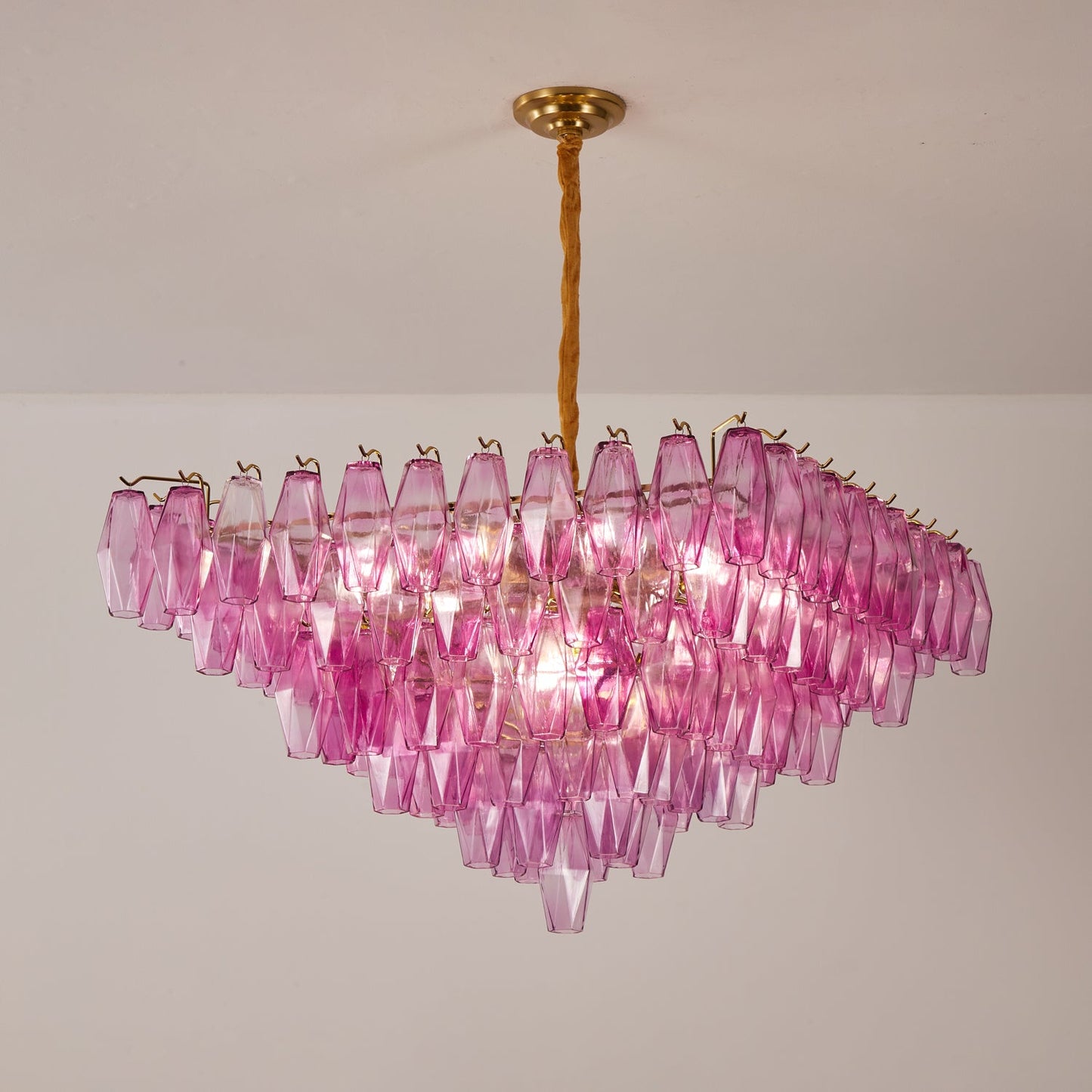 Fuchsia Prism Empire Chandelier - YIOSI
