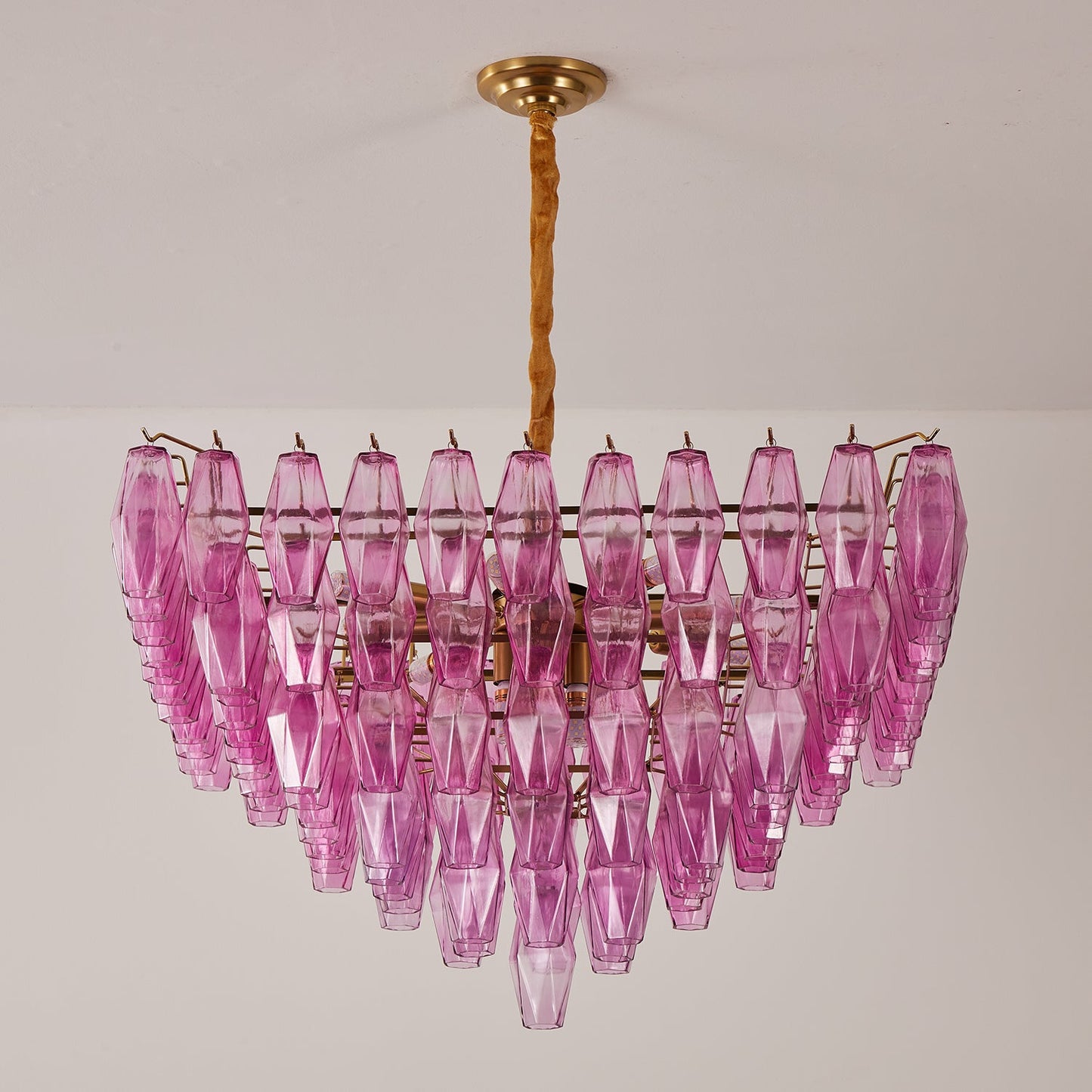 Fuchsia Prism Empire Chandelier - YIOSI