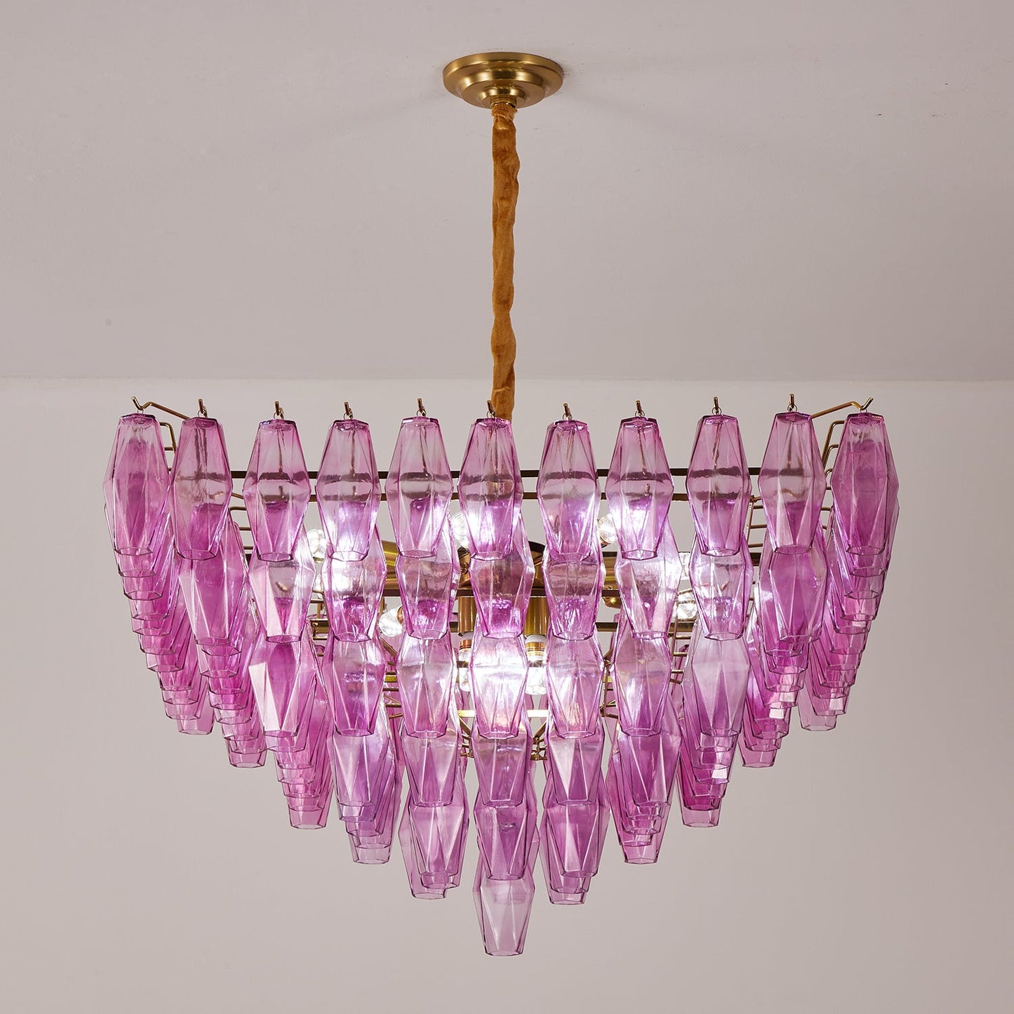 Fuchsia Prism Empire Chandelier - YIOSI