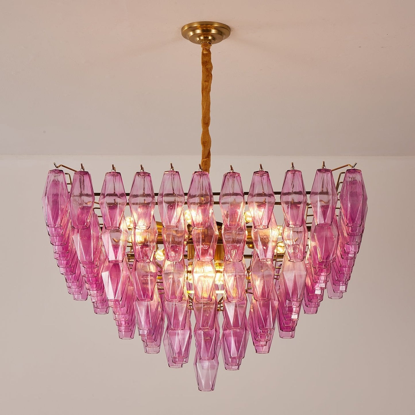 Fuchsia Prism Empire Chandelier - YIOSI