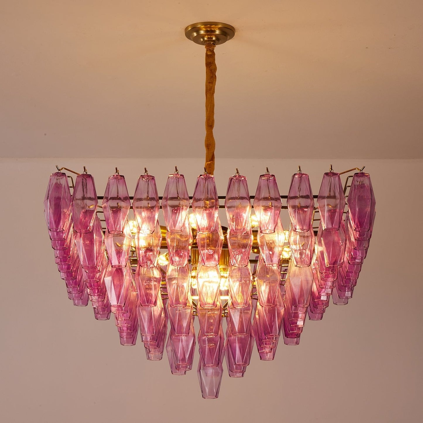 Fuchsia Prism Empire Chandelier - YIOSI