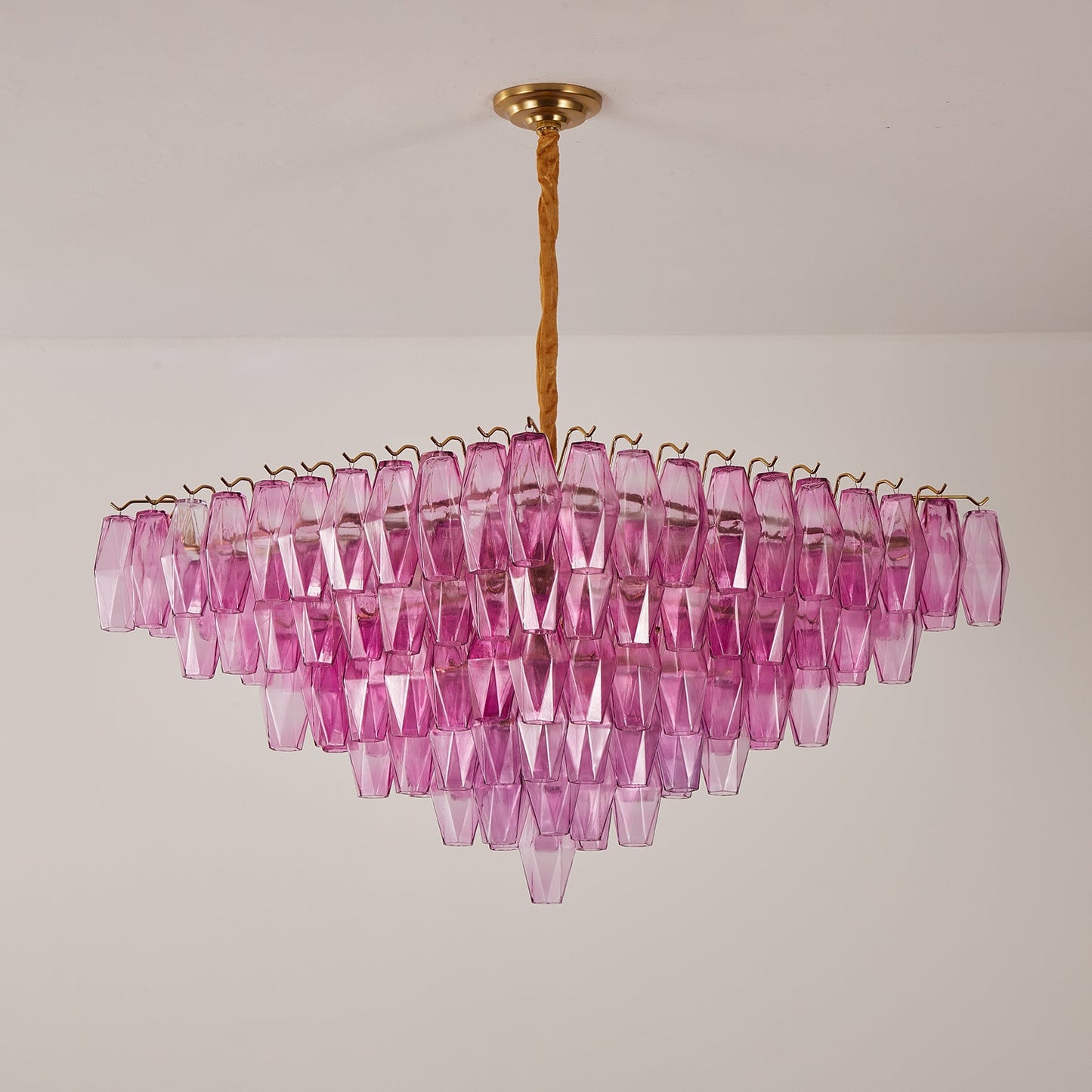 Fuchsia Prism Empire Chandelier - YIOSI