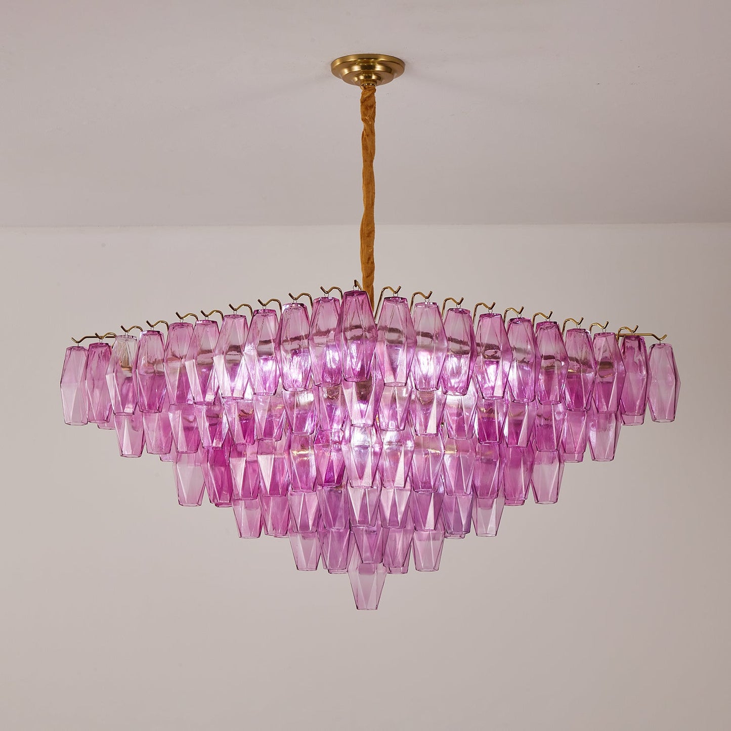Fuchsia Prism Empire Chandelier - YIOSI
