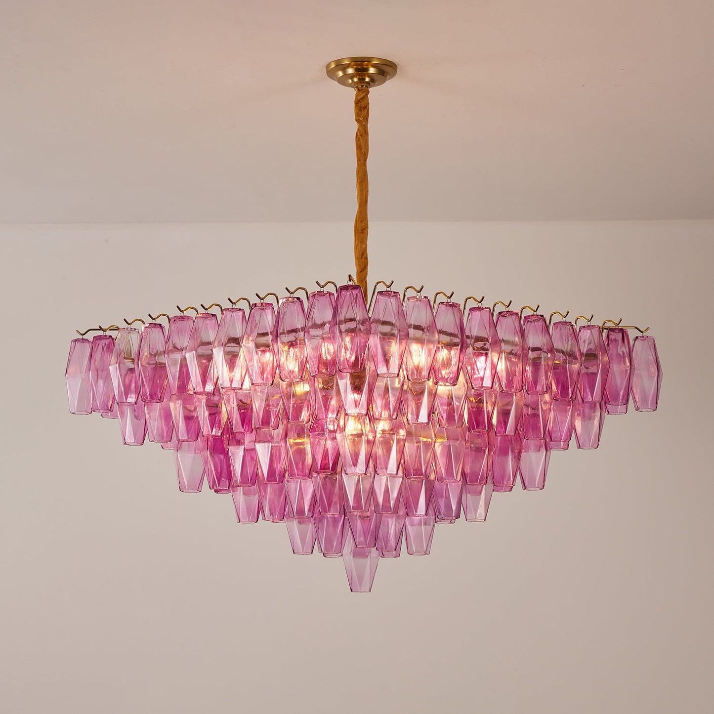 Fuchsia Prism Empire Chandelier - YIOSI