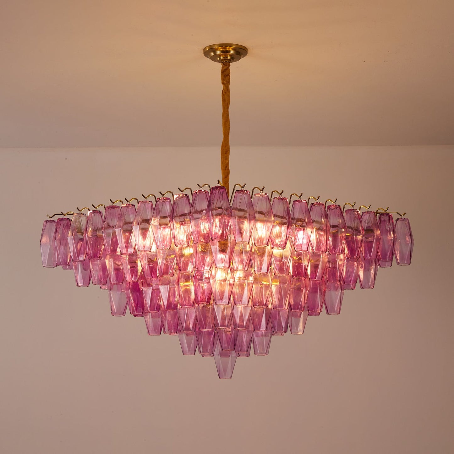 Fuchsia Prism Empire Chandelier - YIOSI