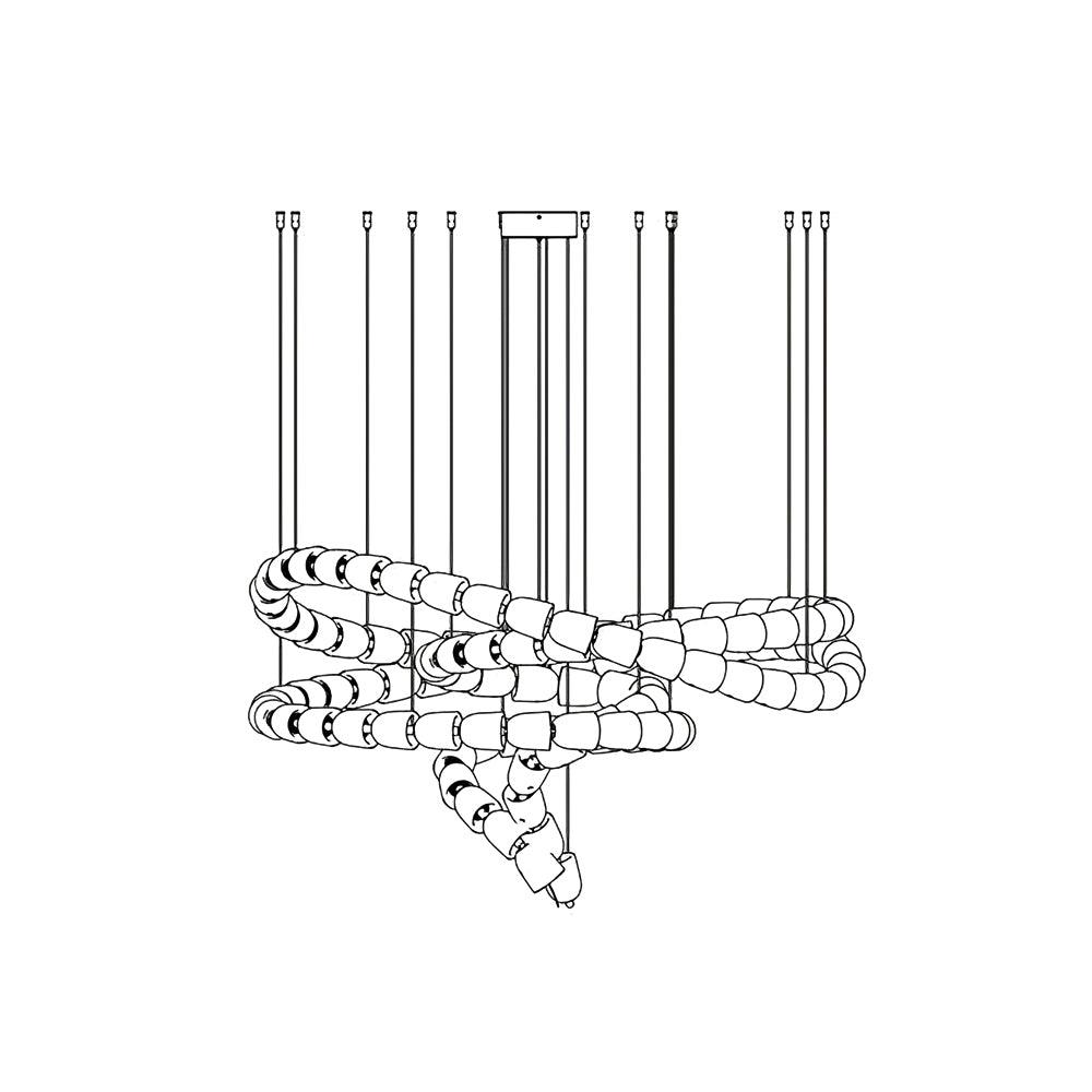 Gabriel Gold Chandelier - YIOSI