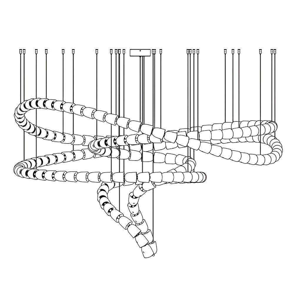 Gabriel Gold Chandelier - YIOSI