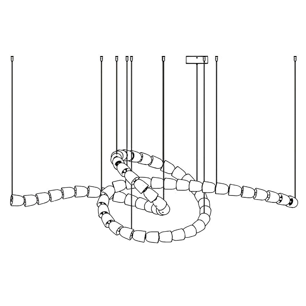 Gabriel Gold Chandelier - YIOSI