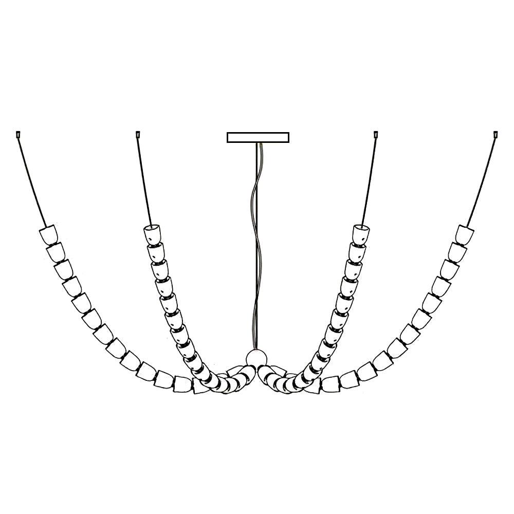 Gabriel Gold Chandelier - YIOSI