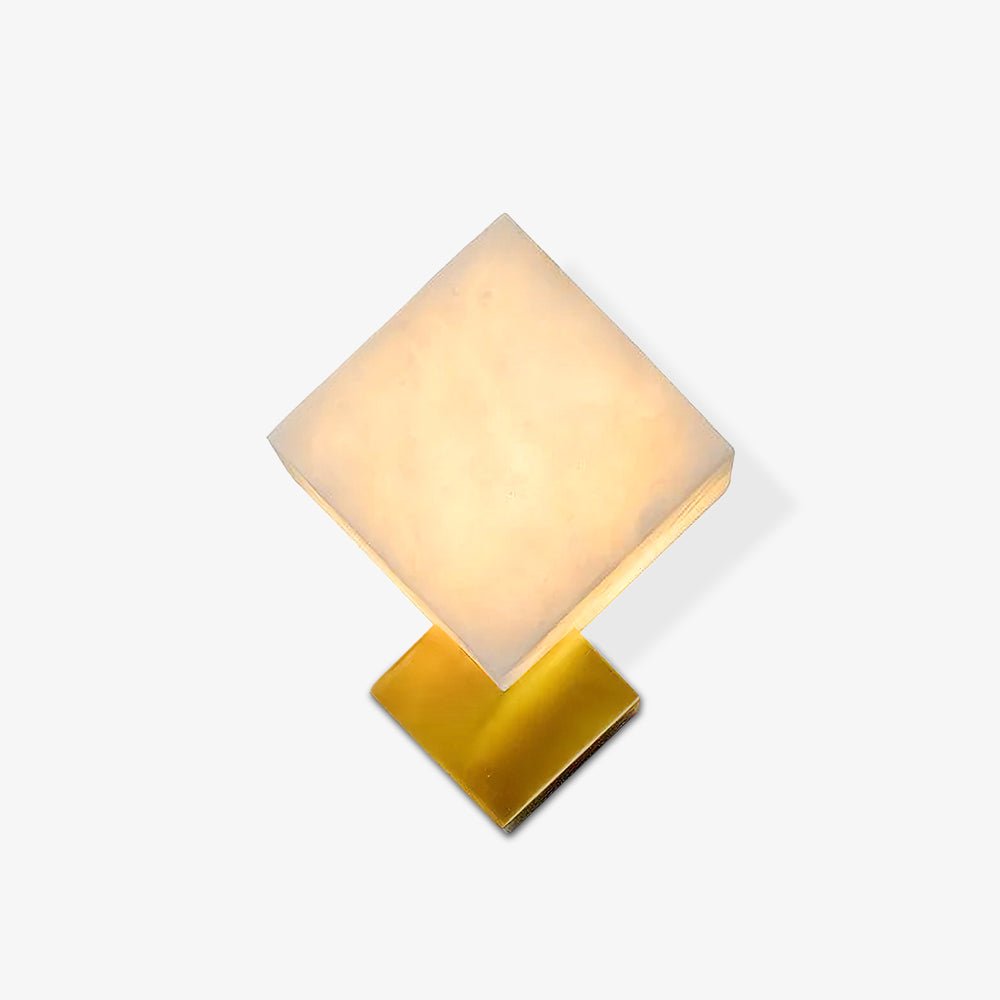 Art Deco Brass & White Alabaster Wall Sconce – Gatsby Glam