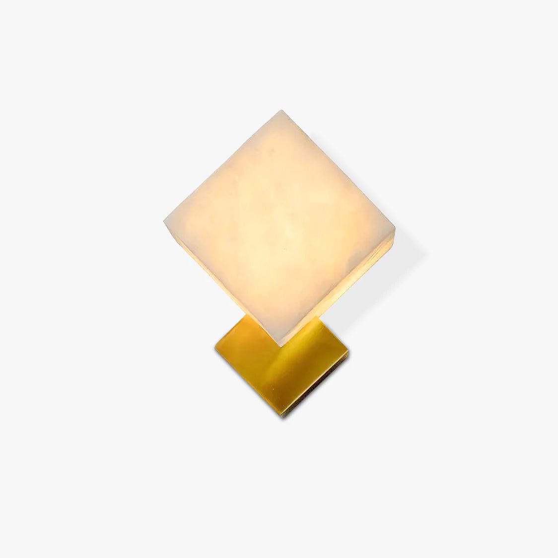 Art Deco Brass & White Alabaster Wall Sconce – Gatsby Glam