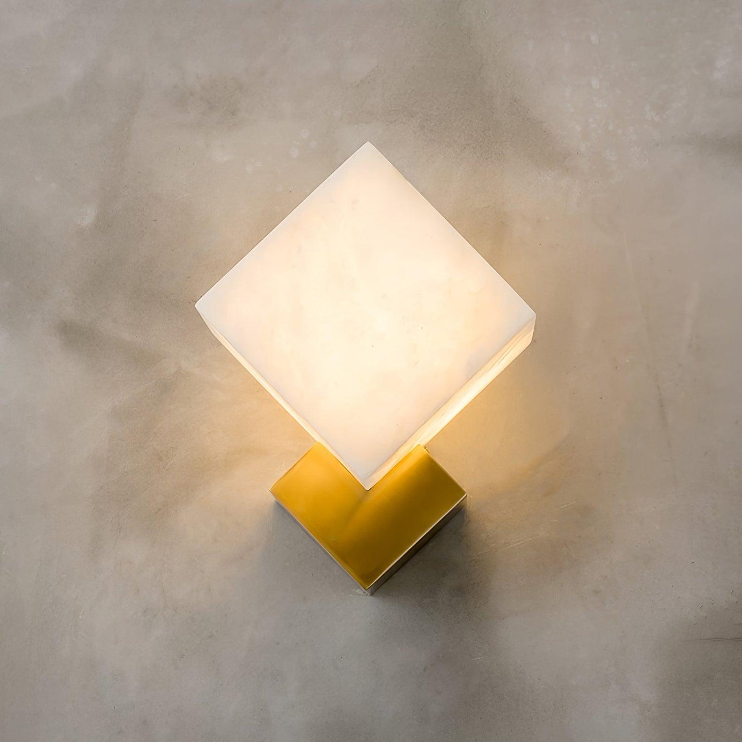 Art Deco Brass & White Alabaster Wall Sconce – Gatsby Glam