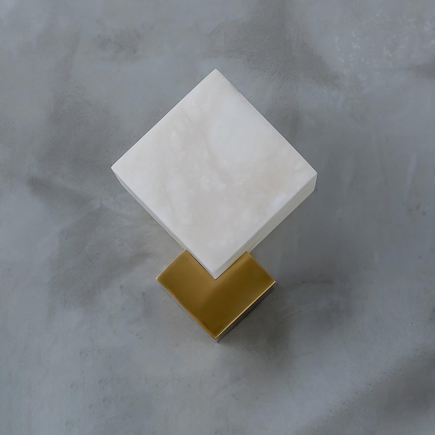 Art Deco Brass & White Alabaster Wall Sconce – Gatsby Glam