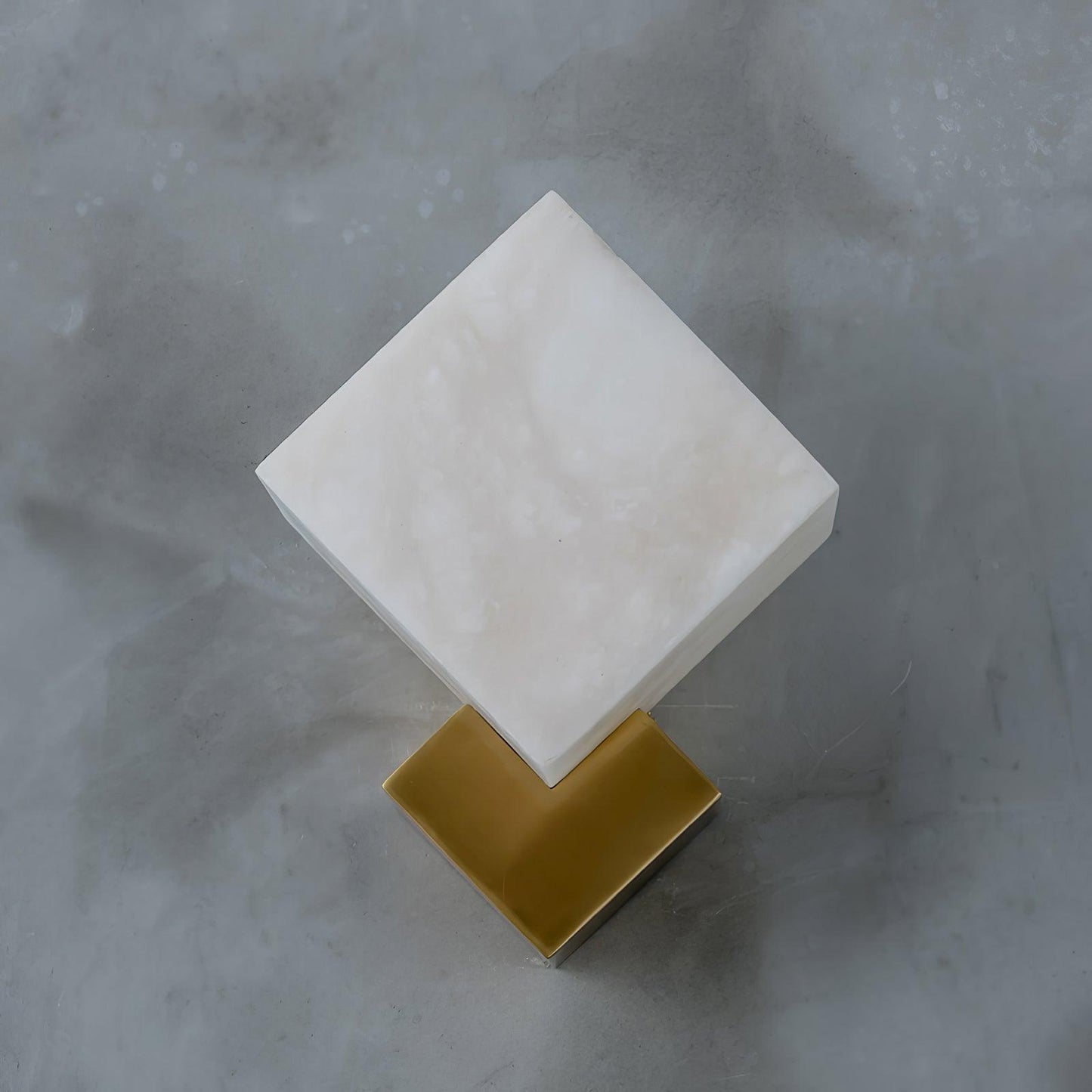 Art Deco Brass & White Alabaster Wall Sconce – Gatsby Glam