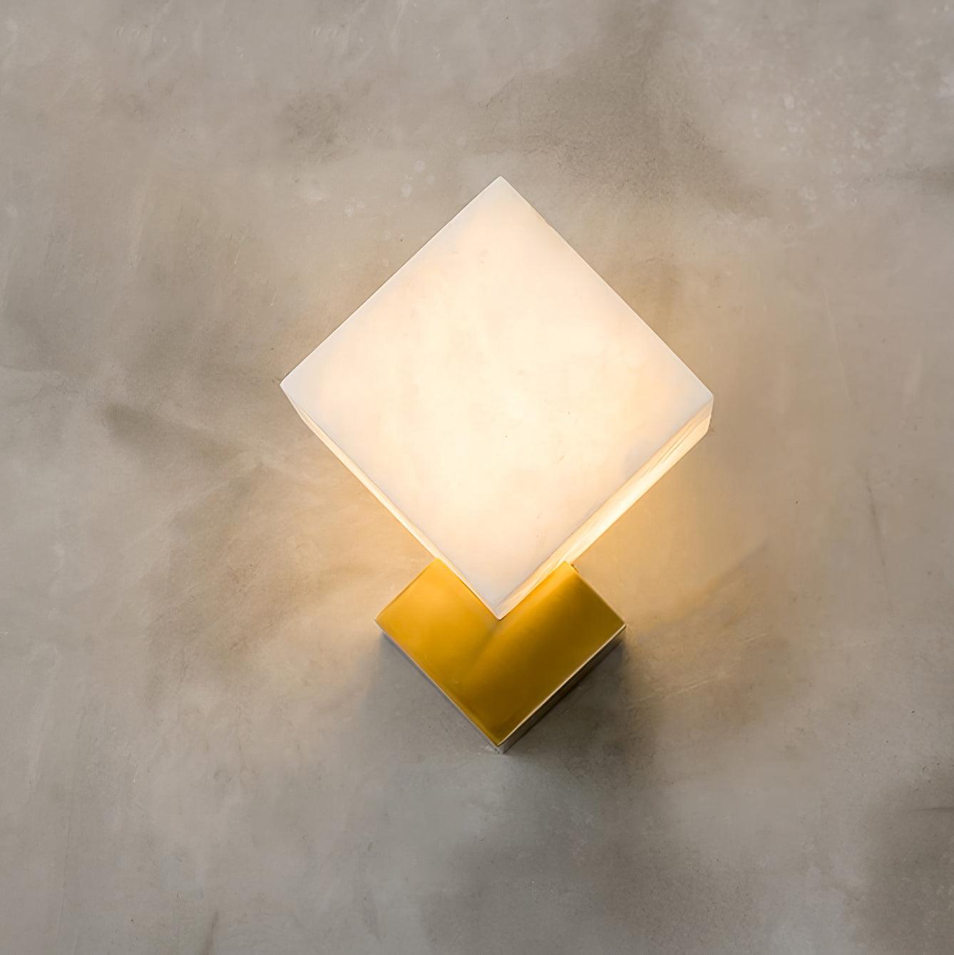 Art Deco Brass & White Alabaster Wall Sconce – Gatsby Glam