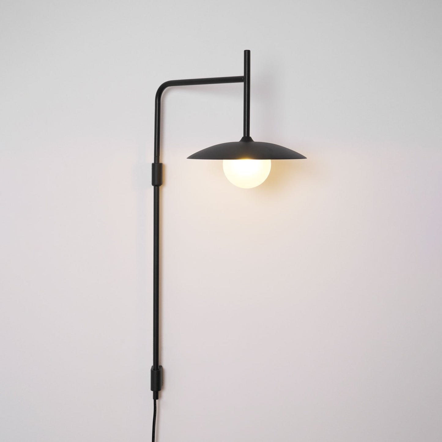 Gea Swing Arm Plug-In Wall Lamp – Adjustable Iron Sconce
