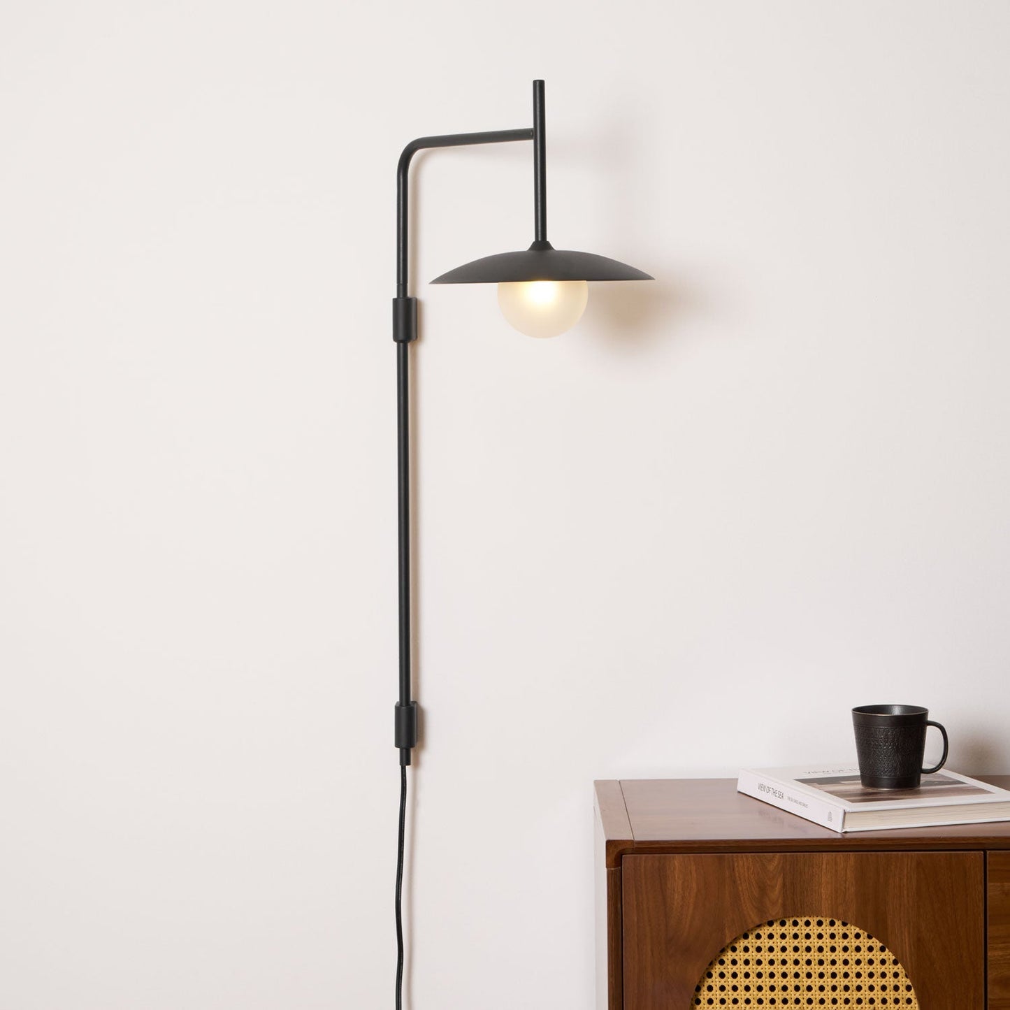 Gea Swing Arm Plug-In Wall Lamp – Adjustable Iron Sconce