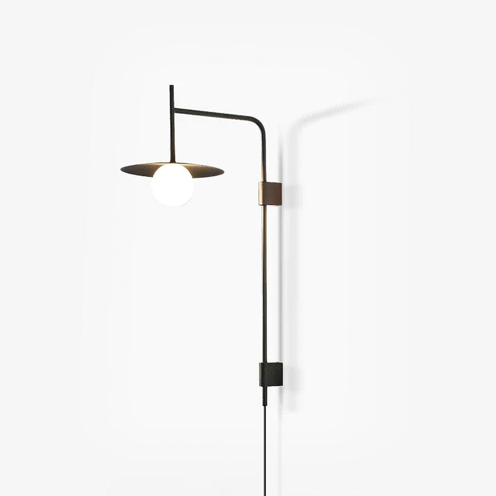 Gea Swing Arm Plug-In Wall Lamp – Adjustable Iron Sconce