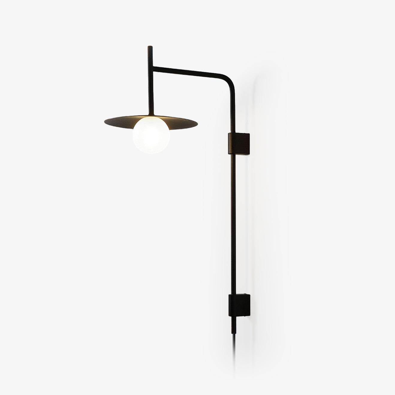 Gea Swing Arm Plug-In Wall Lamp – Adjustable Iron Sconce