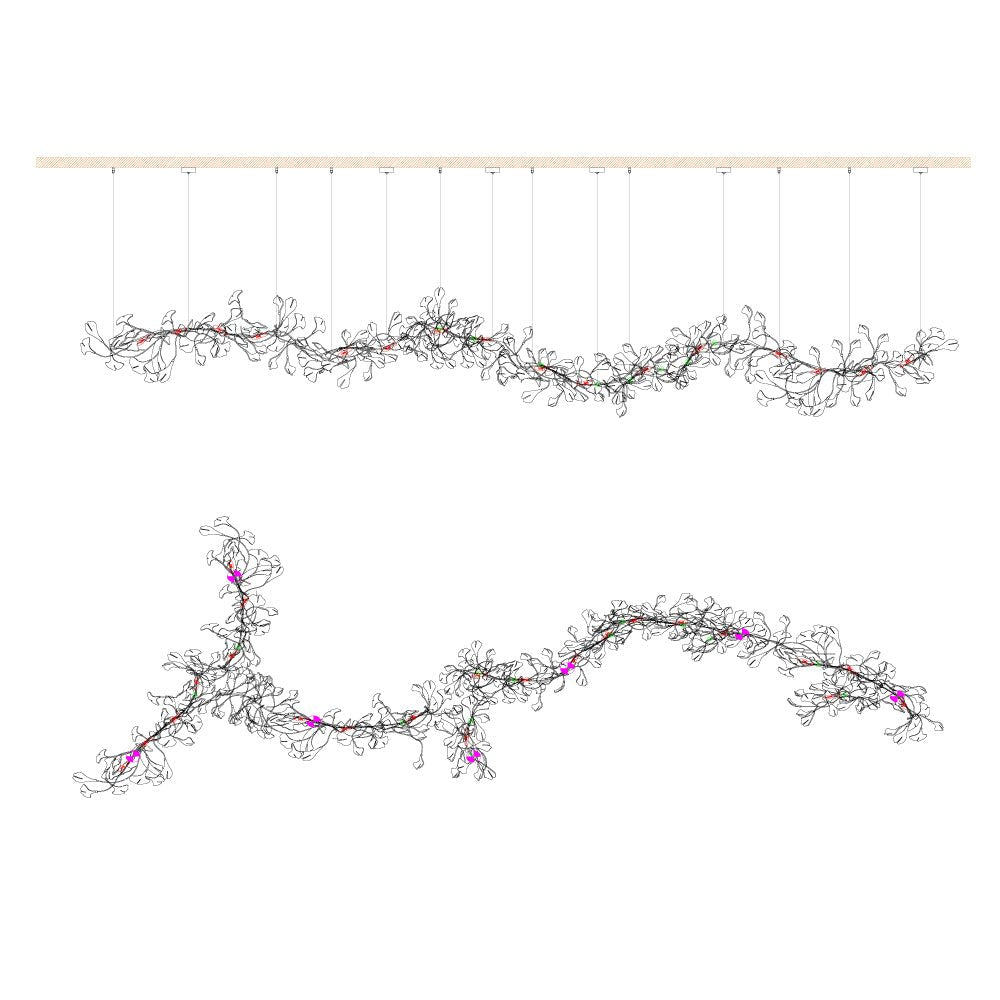 Gingko Chandelier E - YIOSI