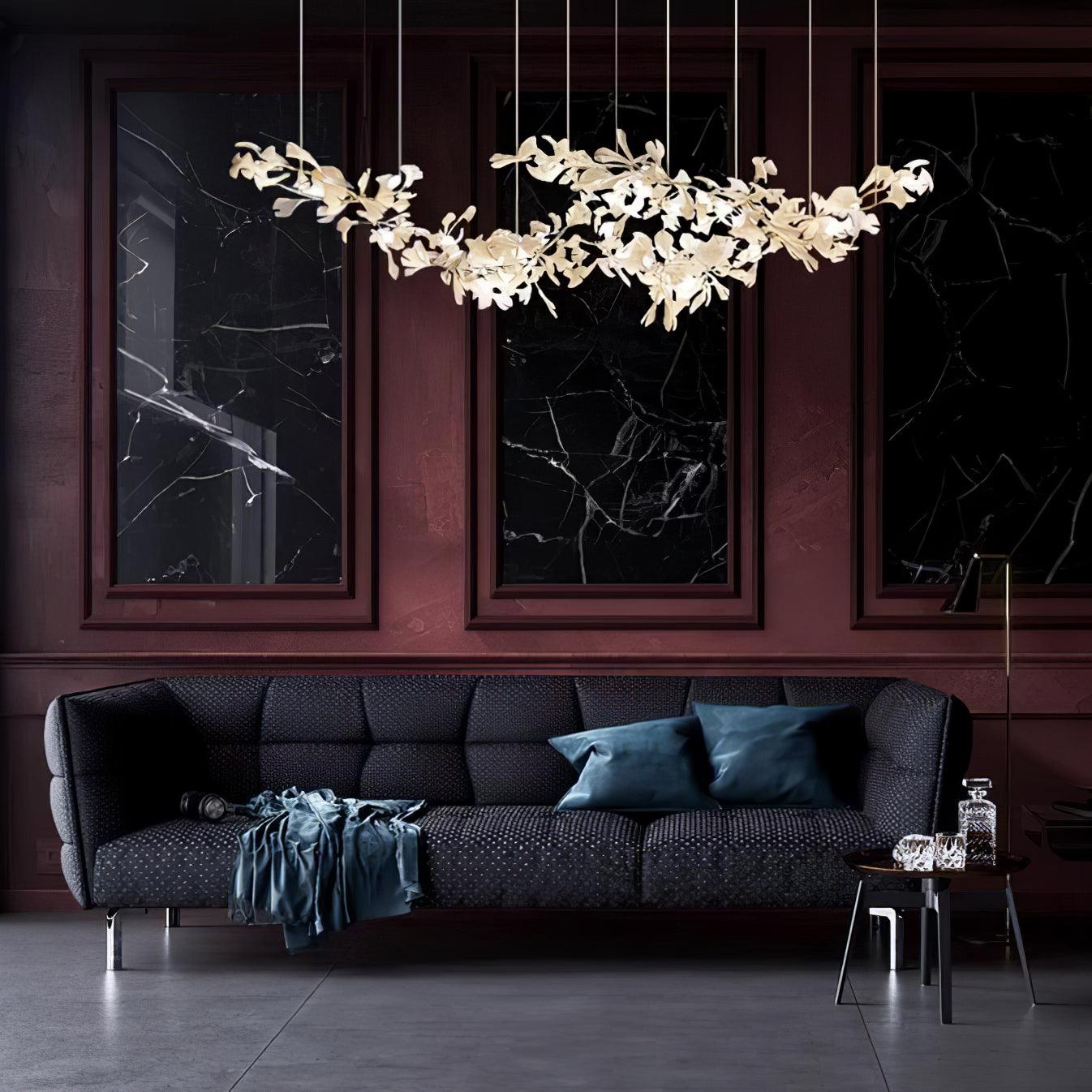 Double Layer Combination Gingko Chandelier - YIOSI