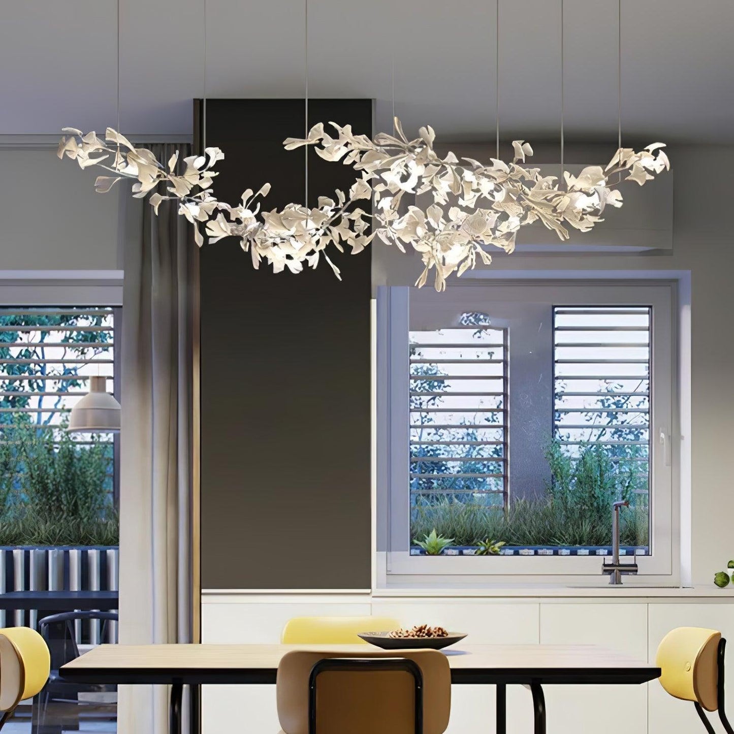 Double Layer Combination Gingko Chandelier - YIOSI
