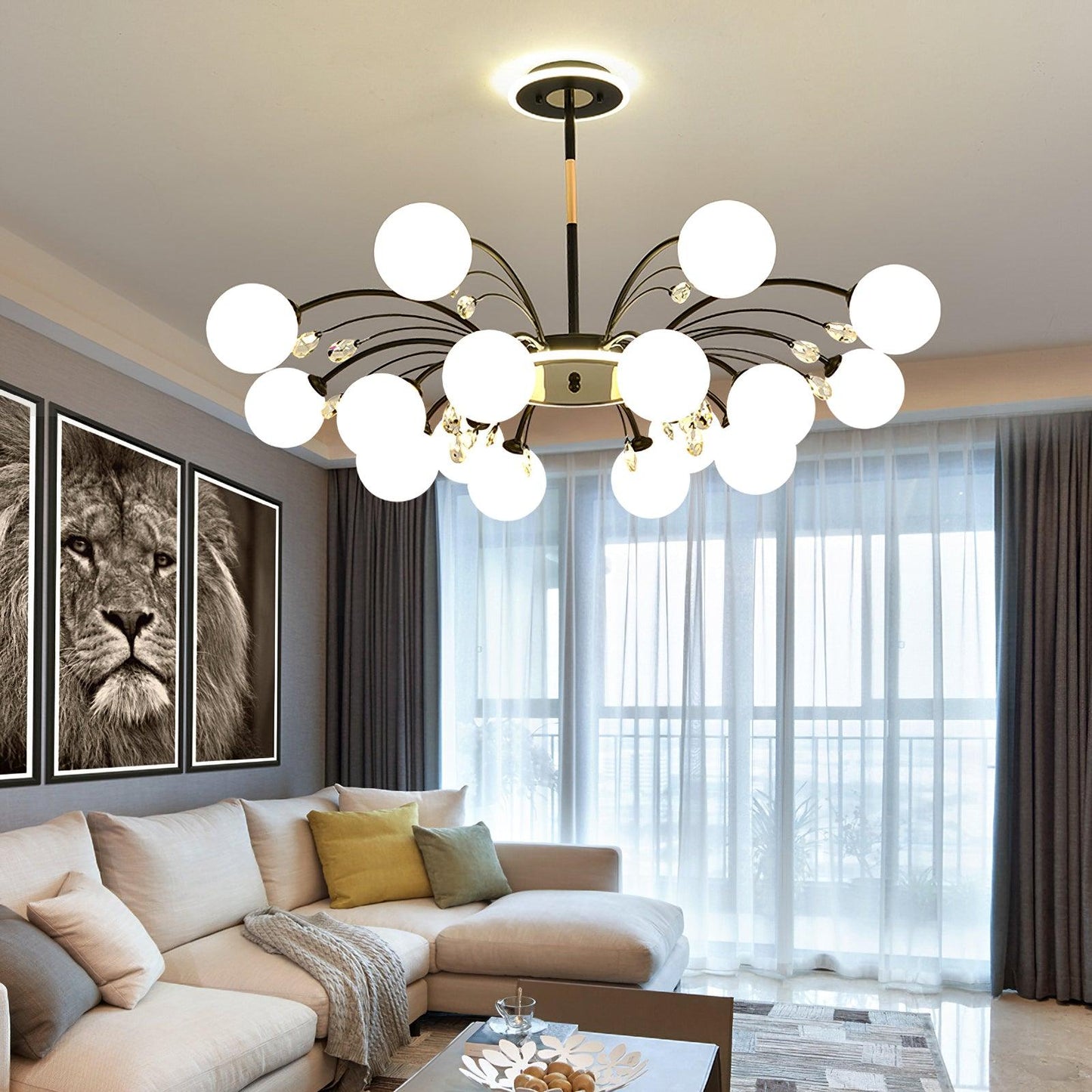Glamorous Glass Raindrop Chandeliers - YIOSI