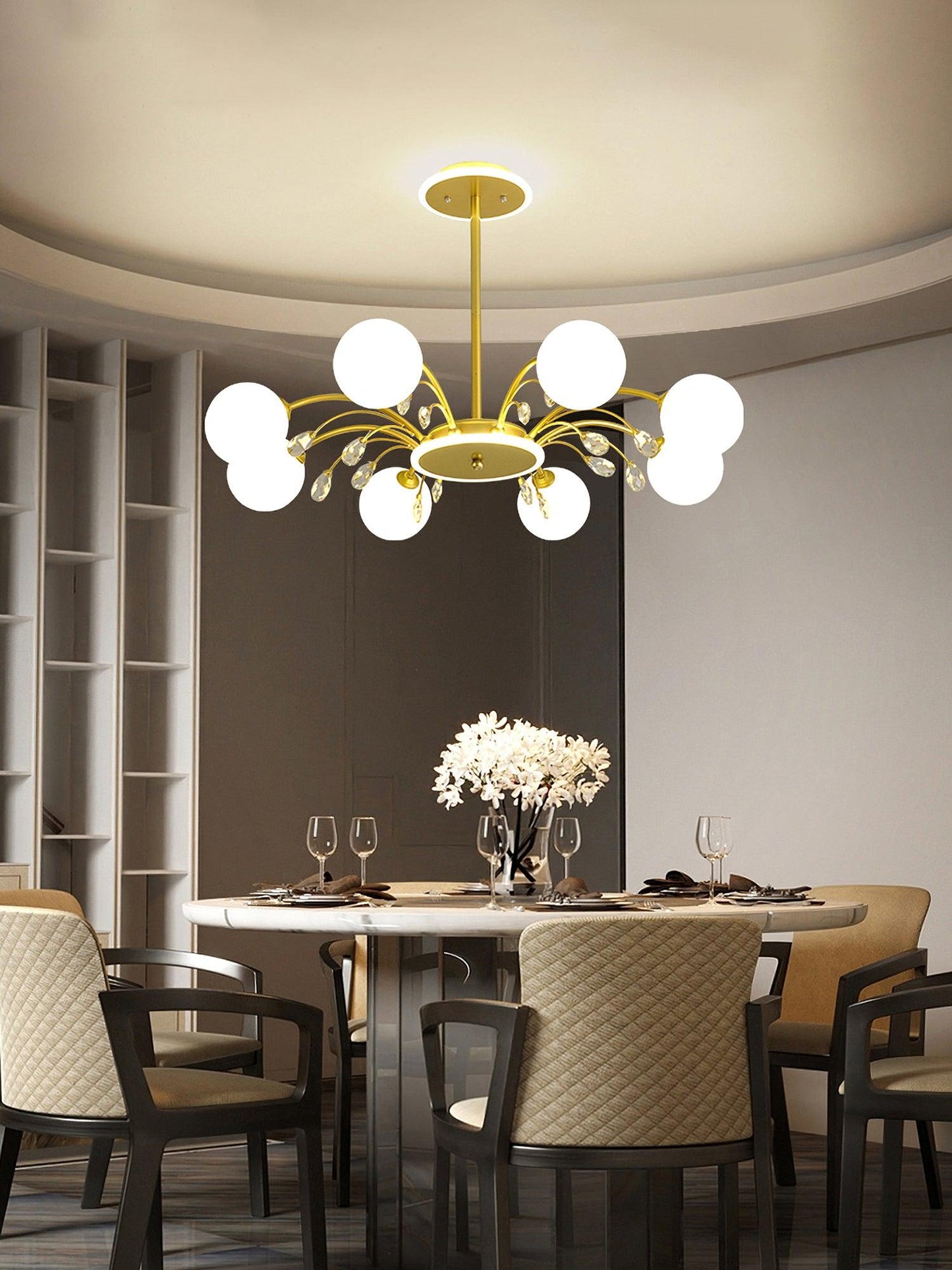 Glamorous Glass Raindrop Chandeliers - YIOSI