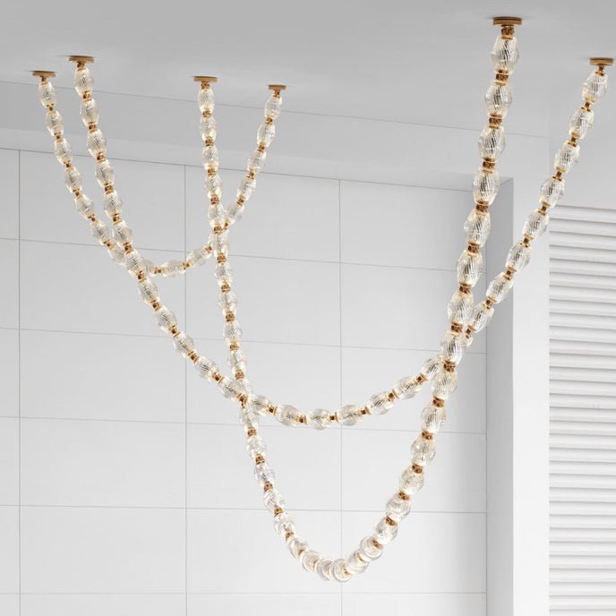 Glass Chain Chandelier - YIOSI