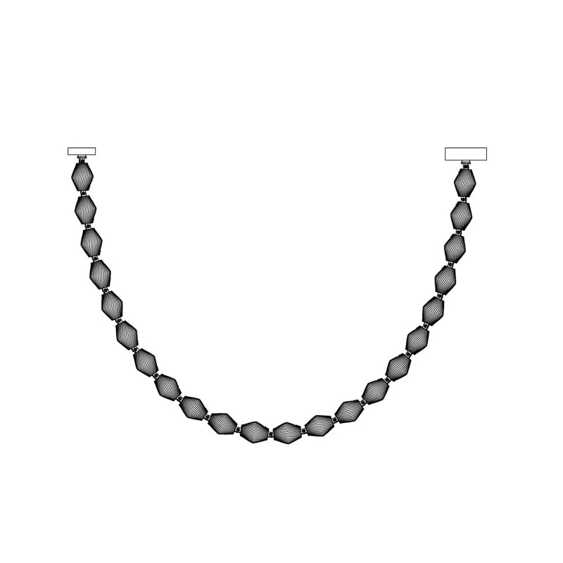 Glass Chain Chandelier - YIOSI