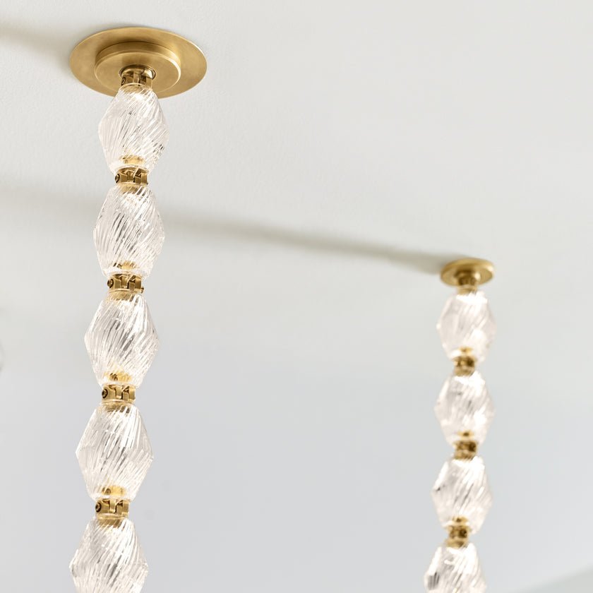 Glass Chain Chandelier - YIOSI