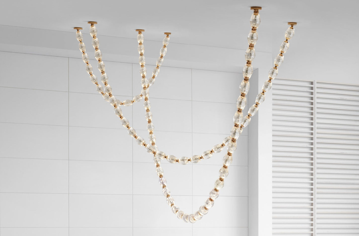 Glass Chain Chandelier - YIOSI