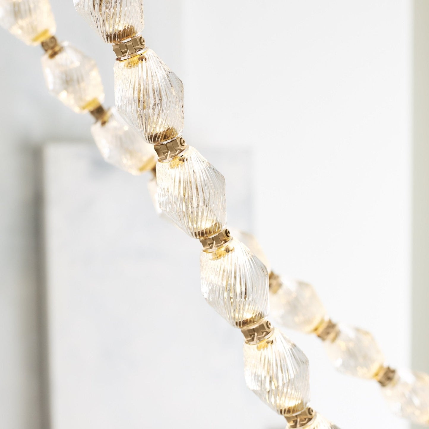 Glass Chain Chandelier - YIOSI