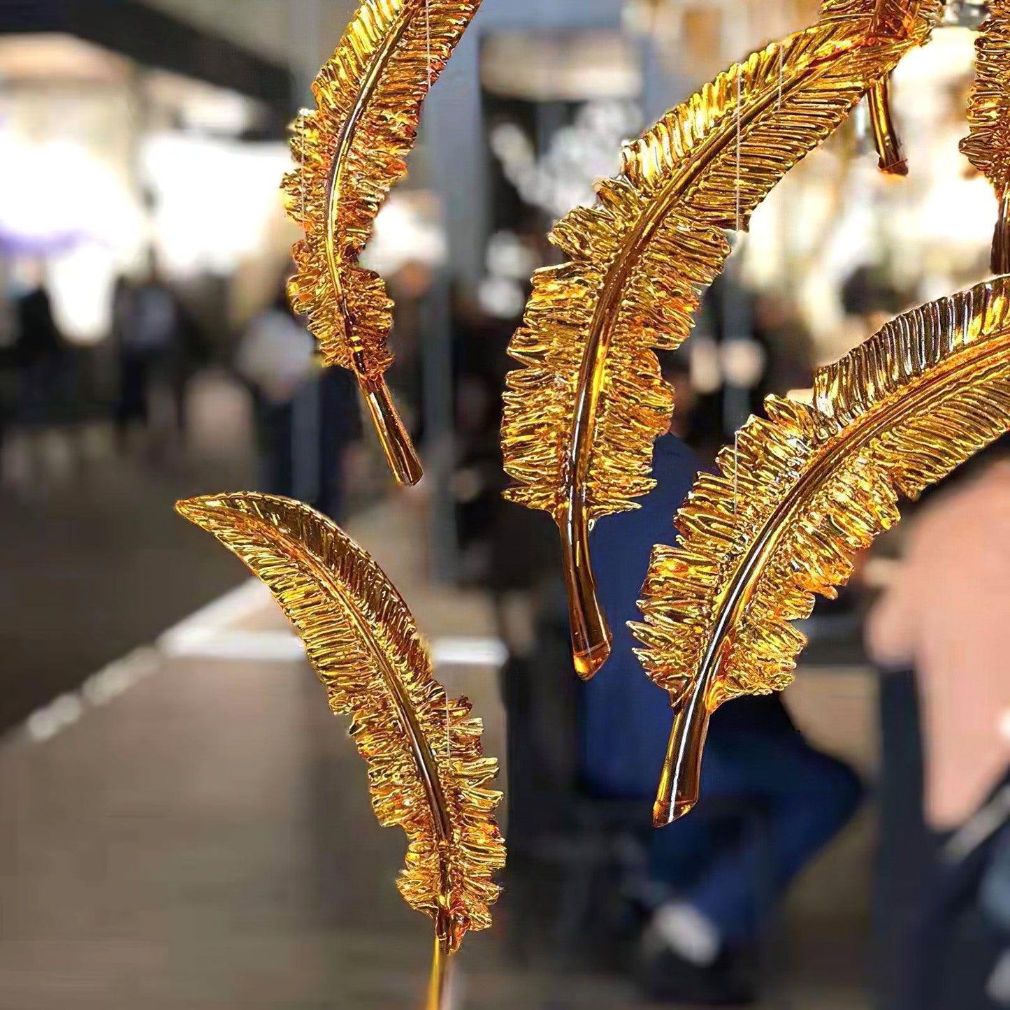 Glass Feathers Chandelier - YIOSI