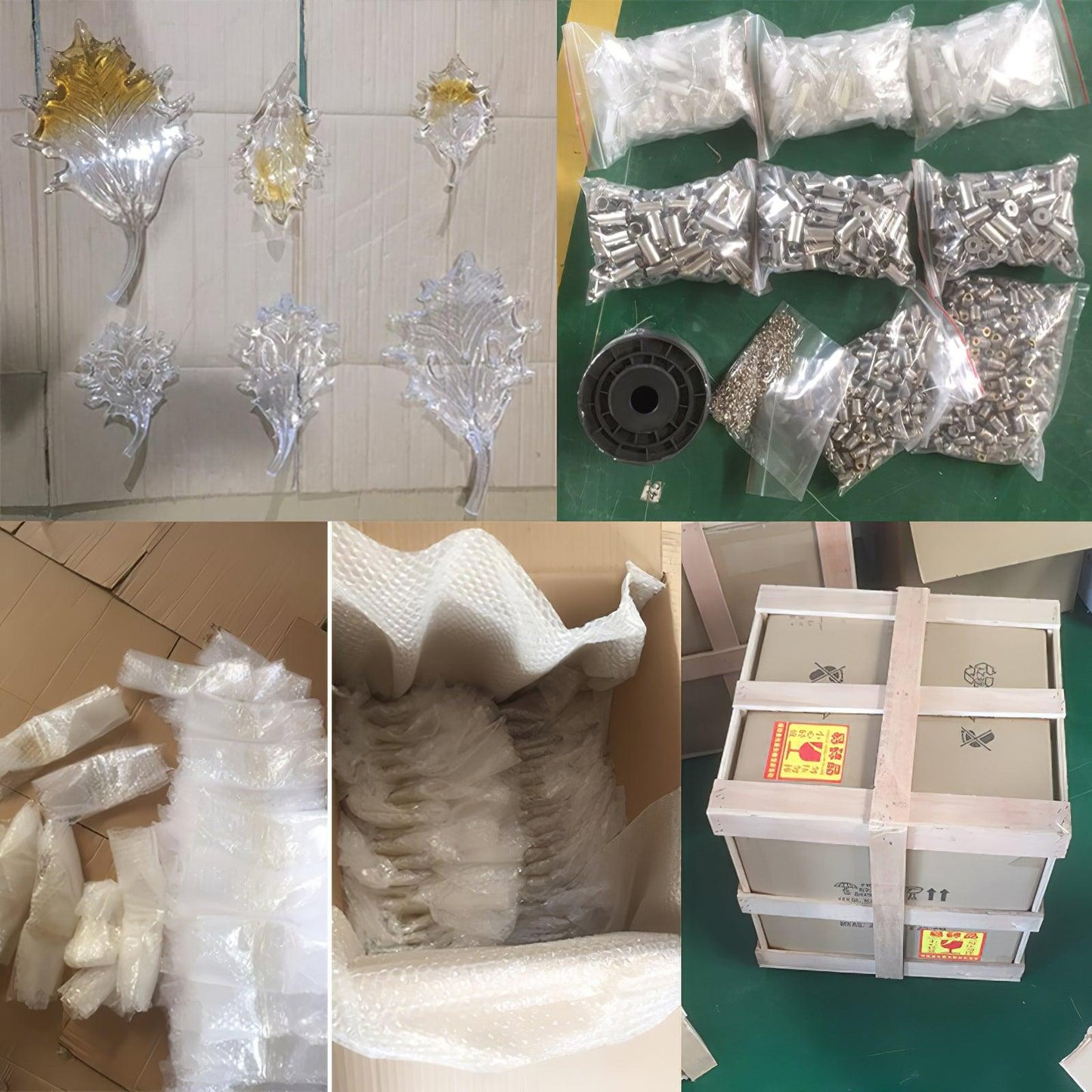 Glass Feathers Chandelier - YIOSI