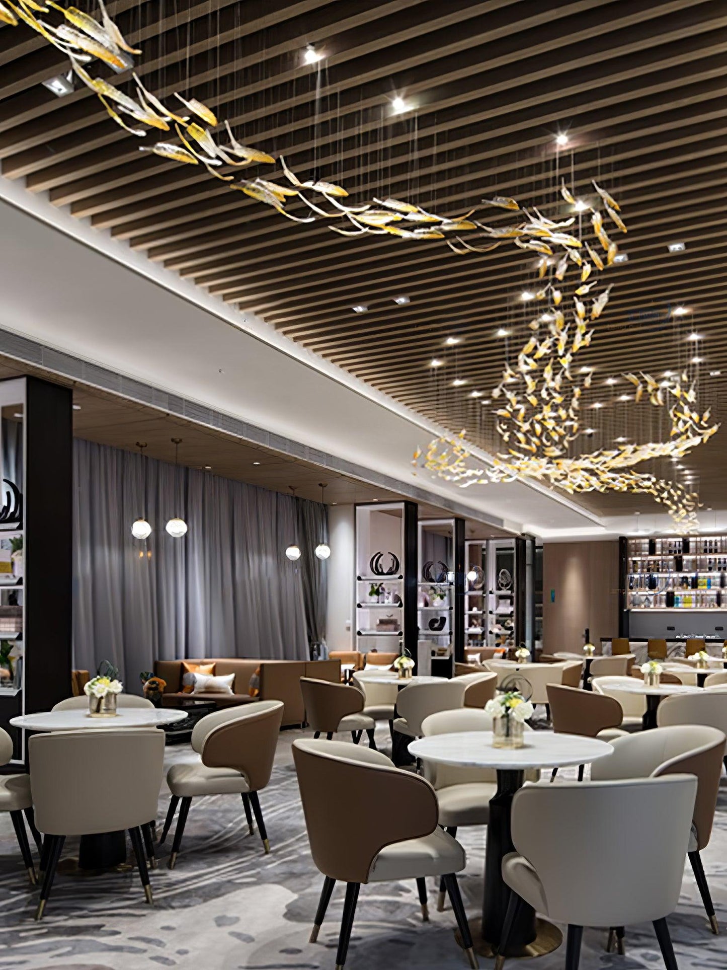 Glass Feathers Chandelier - YIOSI