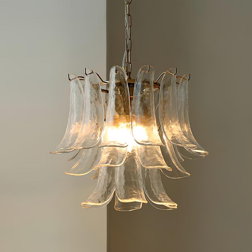 Glass Leaf Cascade Chandelier - YIOSI