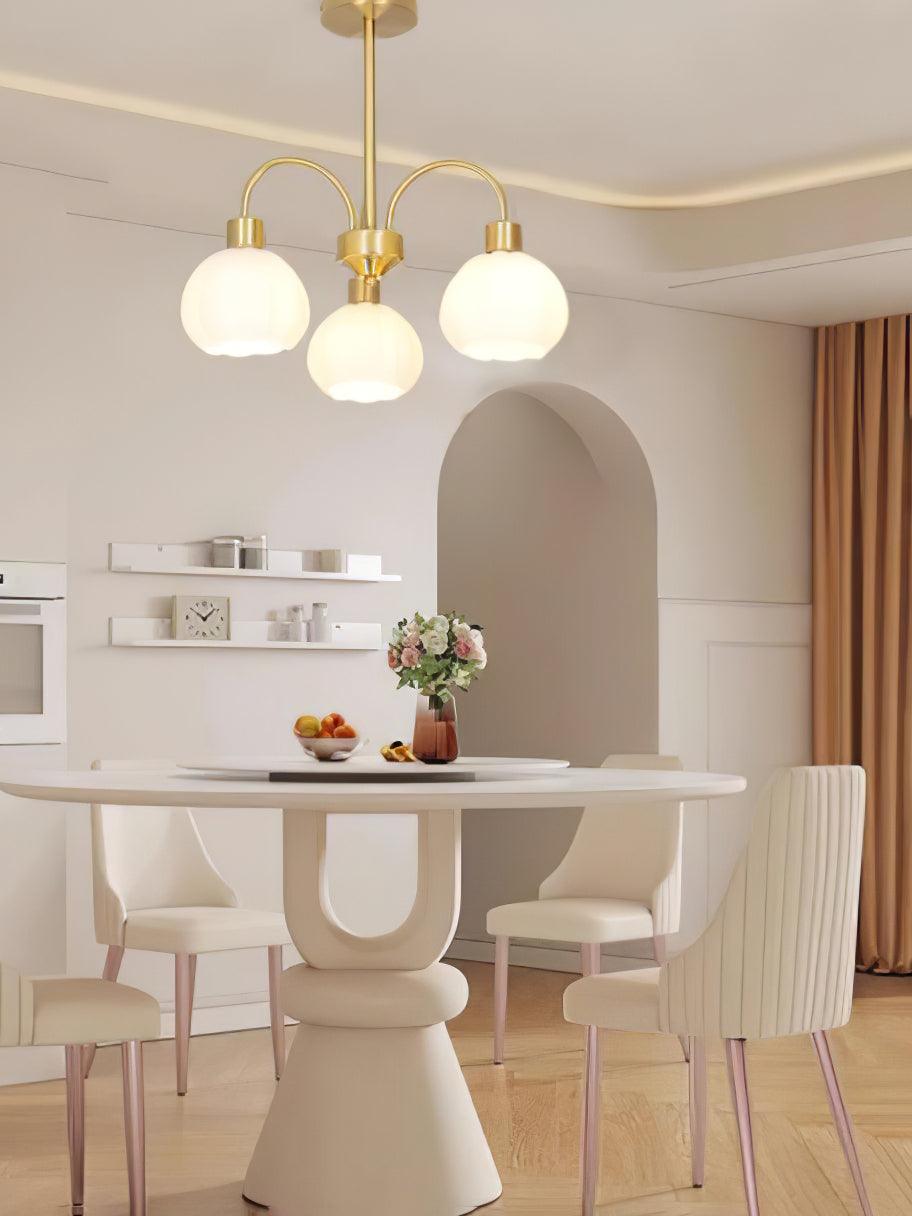 Glass Pumpkin Gold Chandelier - YIOSI