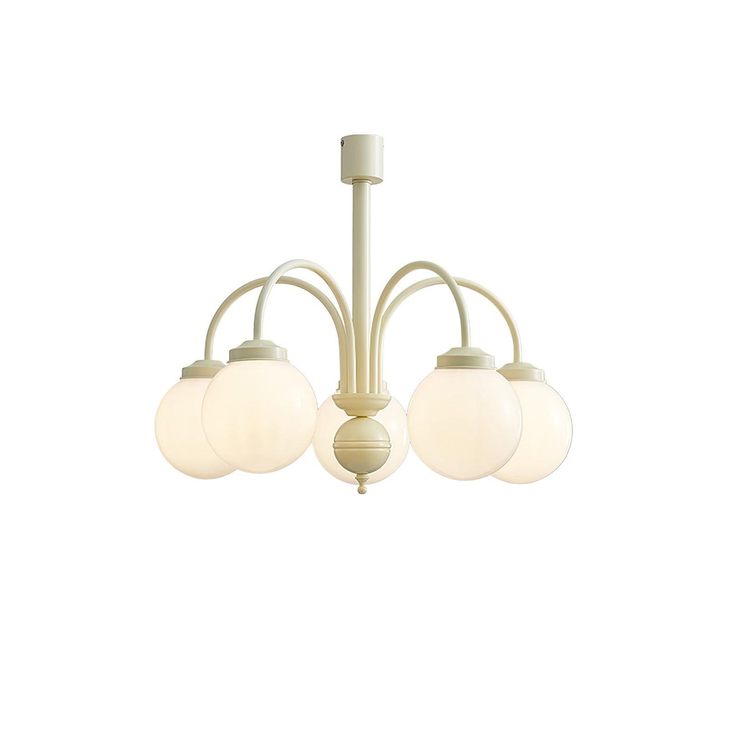 Cream Glass Sphere Chandelier - YIOSI