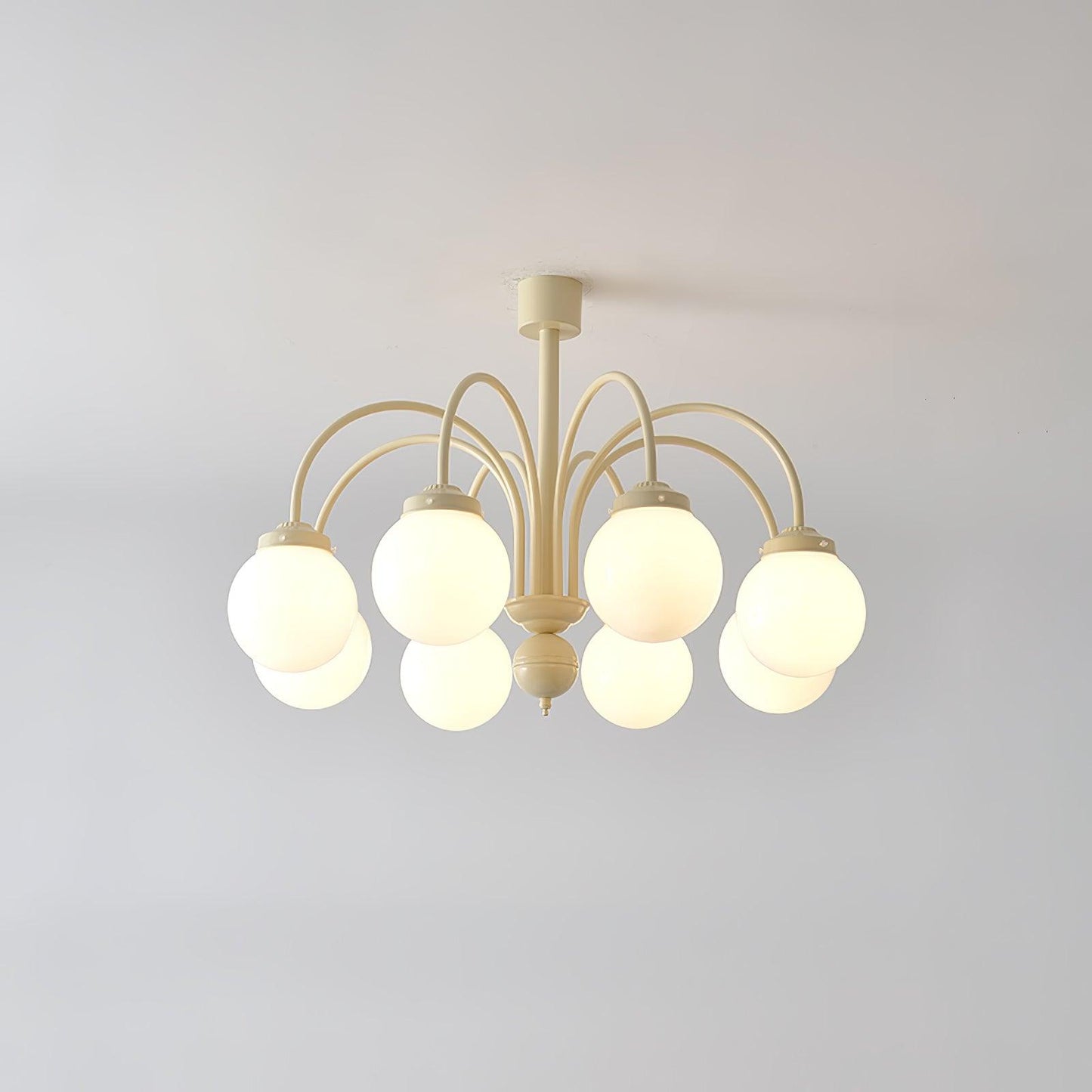 Cream Glass Sphere Chandelier - YIOSI