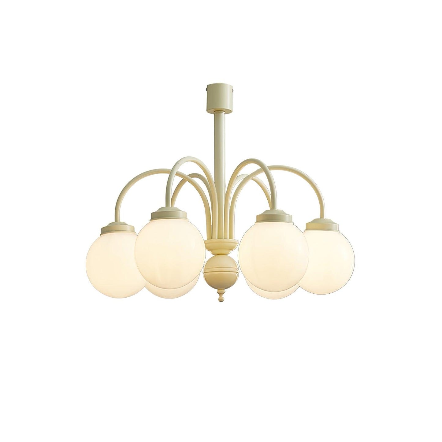 Cream Glass Sphere Chandelier - YIOSI