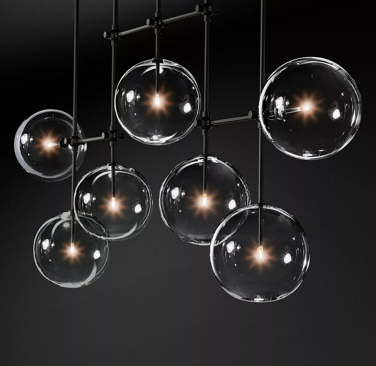 Glass Globe Mobile Chandelier - YIOSI