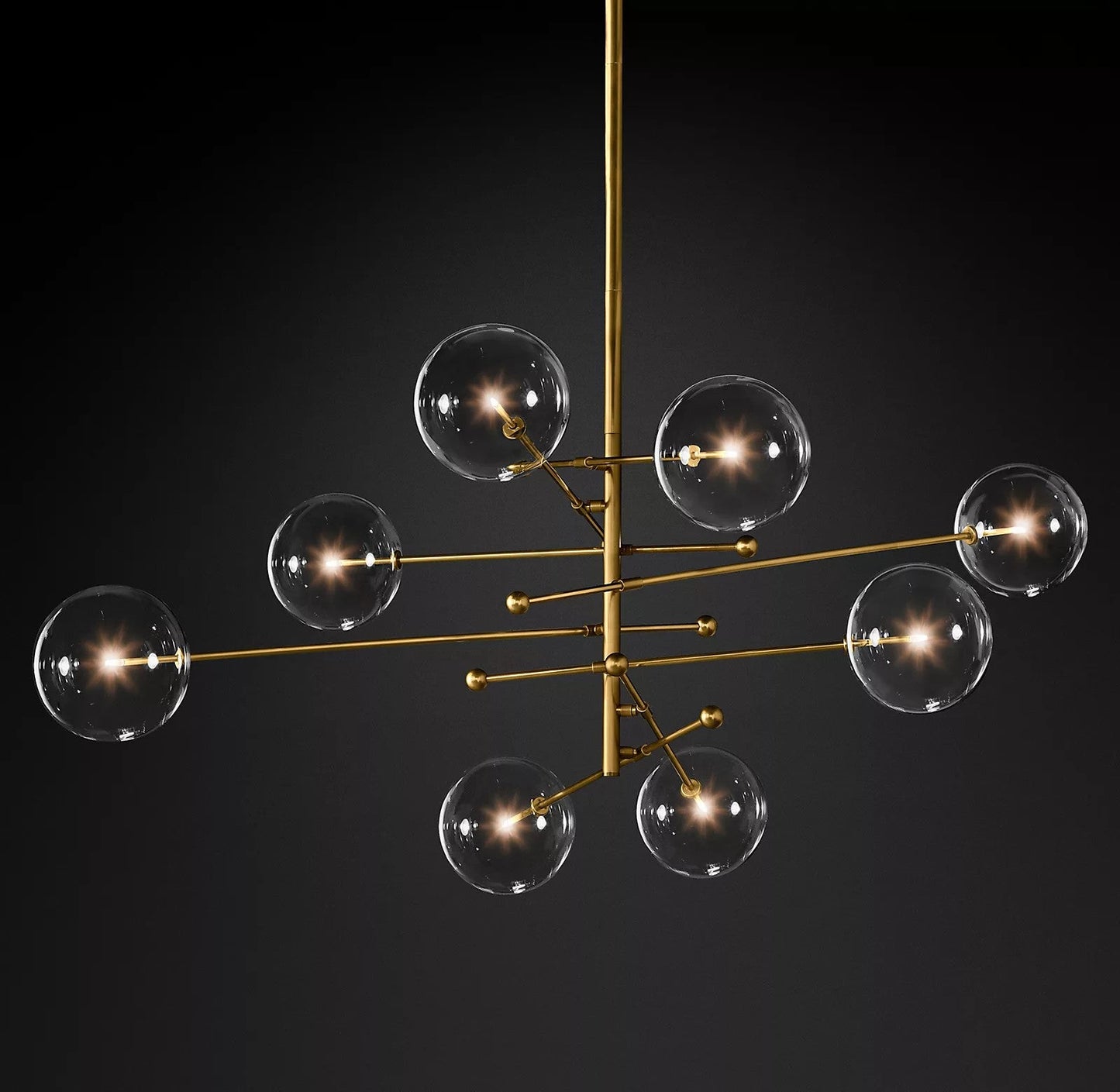 Glass Globe Mobile Chandelier - YIOSI